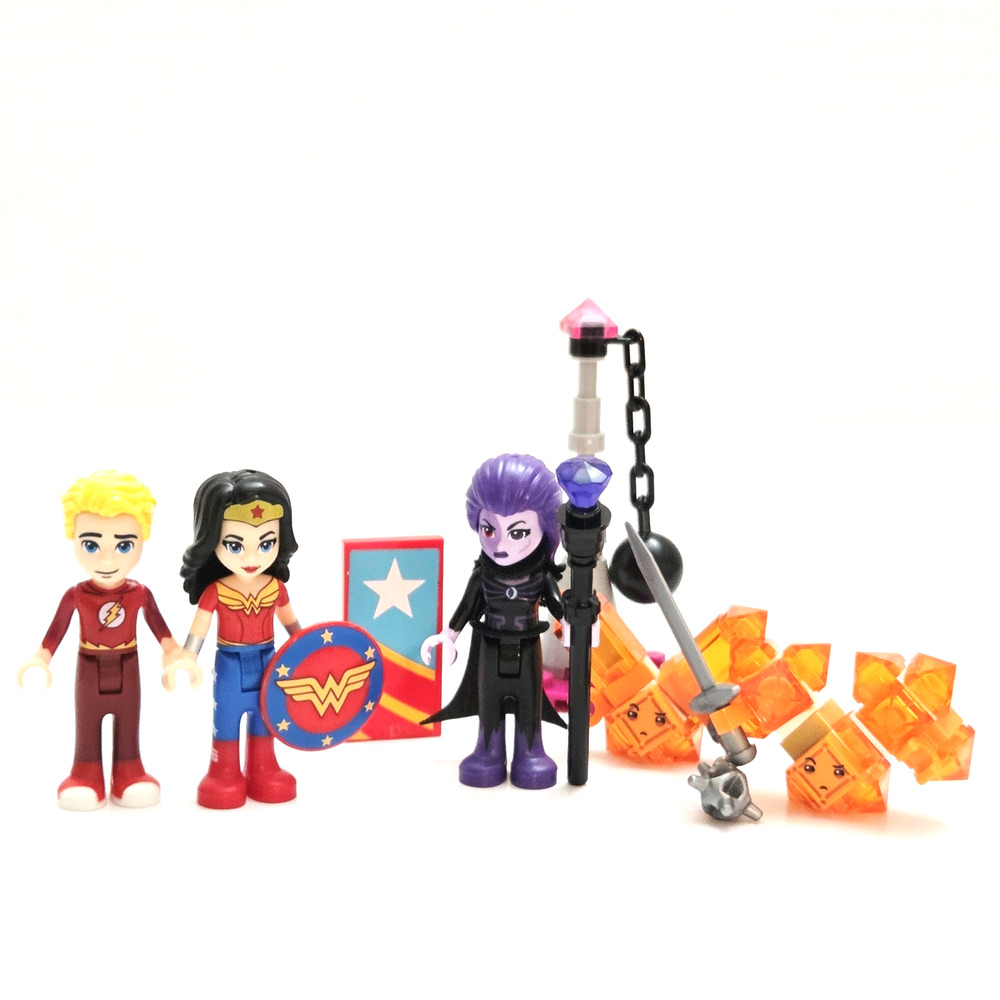Lego DC Super Hero Girls Minifigure Lot Flash Wonder Woman Eclipso Kryptomite